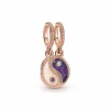 Pandora Charms<Charm double face moments Yin & Yang Séparable - Rose gold