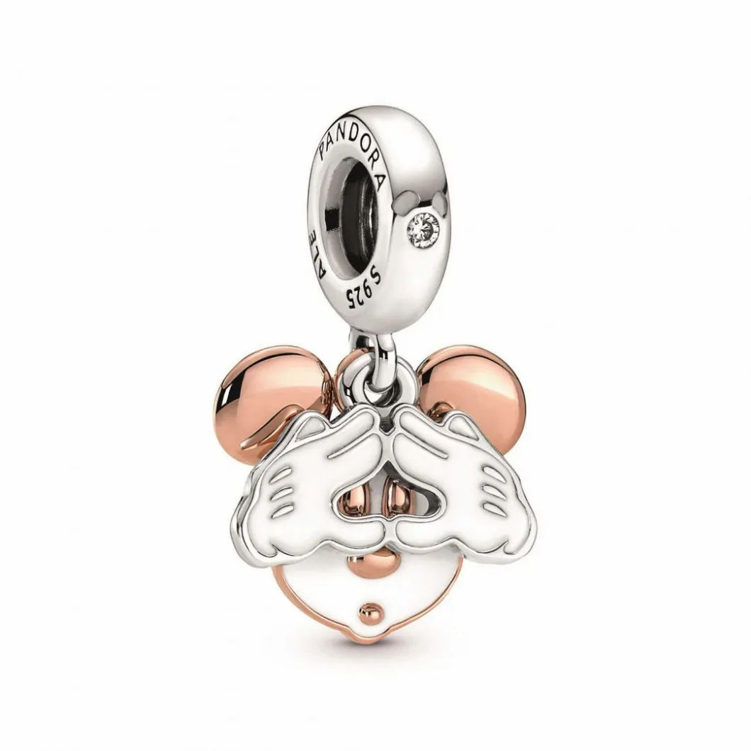 Pandora Charms<Charm double pendant Disney x Mickey - bicolore