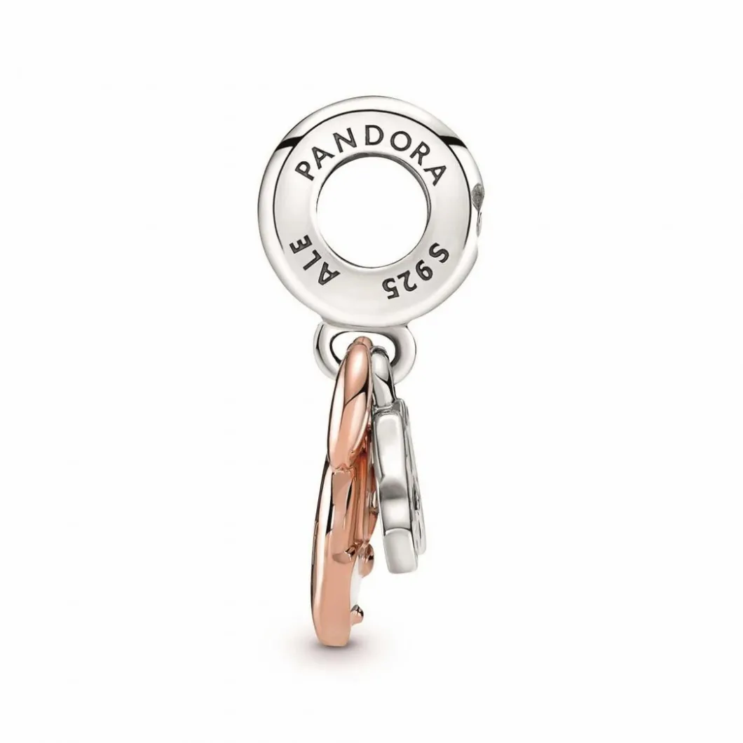 Pandora Charms<Charm double pendant Disney x Mickey - bicolore