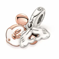 Pandora Charms<Charm double pendant Disney x Mickey - bicolore