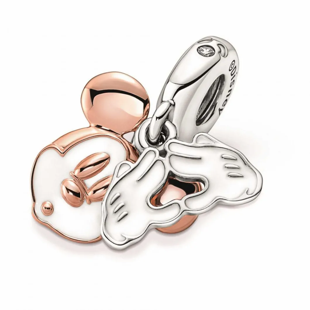 Pandora Charms<Charm double pendant Disney x Mickey - bicolore