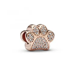 Pandora Charms<Charm en forme de Patte en Métal doré à l'or rose fin 585/1000