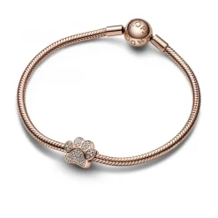 Pandora Charms<Charm en forme de Patte en Métal doré à l'or rose fin 585/1000