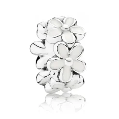Pandora Charms<Charm Espaceur Marguerite Blanche Moments