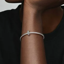 Pandora Charms<Charm Espaceur Scintillant Transparent Inspiration Pavée Moments