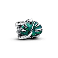 Pandora Charms<Charm Feuilles de Monstera Vertes