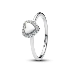 Pandora Bague<Charm Halo Cœur Gravable