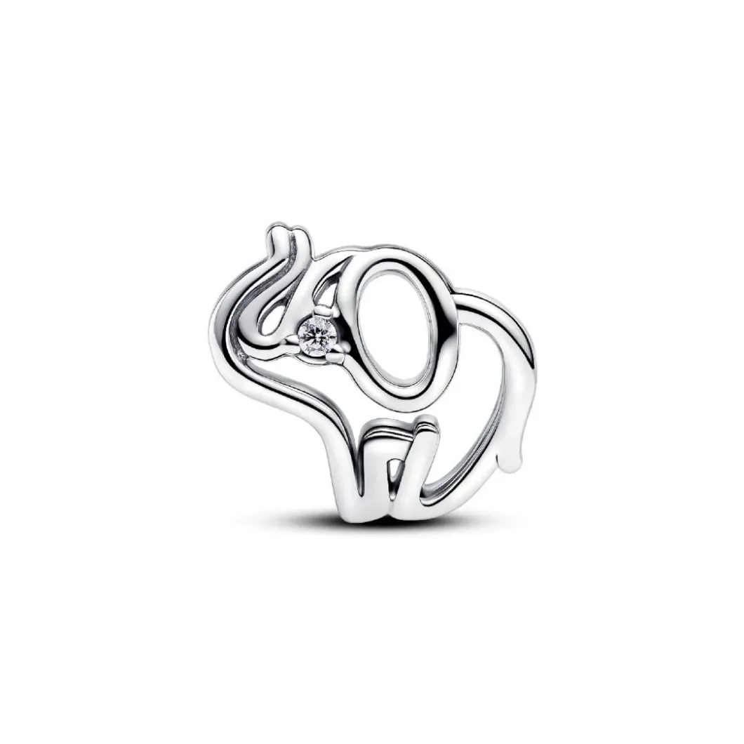 Pandora Charms<Charm Éléphant Ajouré