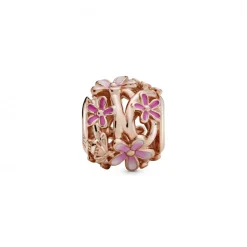 Pandora Charms<Charm Marguerite Rose Ajouré Moments
