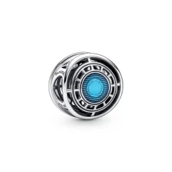 Pandora Charms<Charm Marvel x Reacteur arc bleu de Iron Man The Avengers - Argent 925/1000ᵉ
