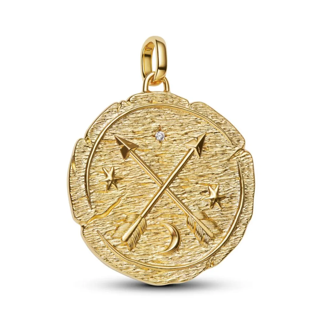 Pandora Charms<Charm Médaillon Surdimensionné Flèches Croisées