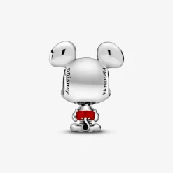 Pandora Charms<Charm Mickey Pantalon Rouge Disney x - Argent