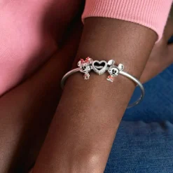 Pandora Charms<Charm Mickey Pantalon Rouge Disney x - Argent