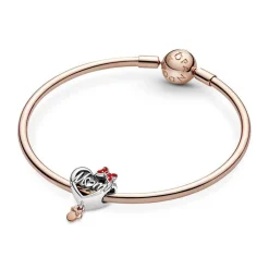 Pandora Charms<Charm Minnie Cœur Mom - Disney x