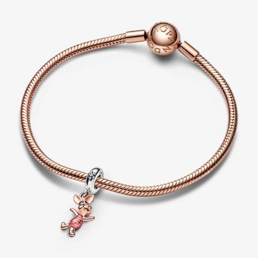 Pandora Charms<Charm Multicolore Disney Winnie l’Ourson Porcinet