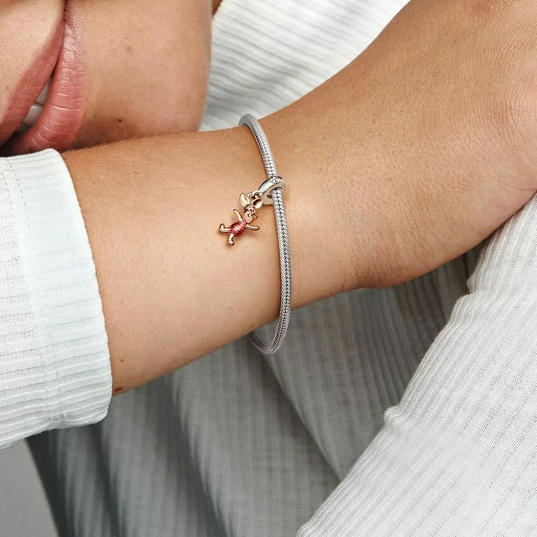 Pandora Charms<Charm Multicolore Disney Winnie l’Ourson Porcinet