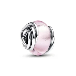Pandora Charms<Charm Murano Rose et Cercles