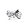 Pandora Charms<Charm Nœud Scintillant Argent