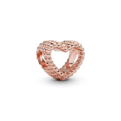 Pandora Charms<Charm 787516 - Charm Coeur Perlé Rose Femme