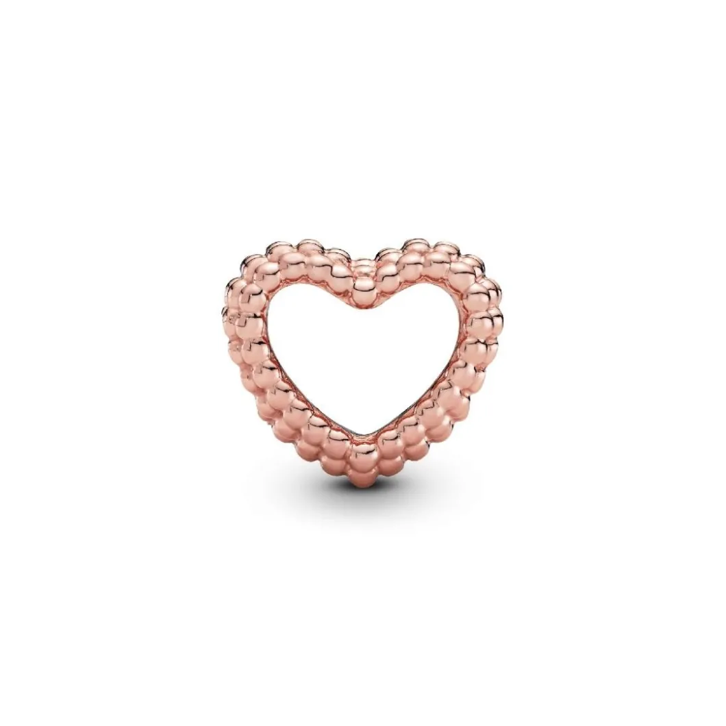 Pandora Charms<Charm 787516 - Charm Coeur Perlé Rose Femme
