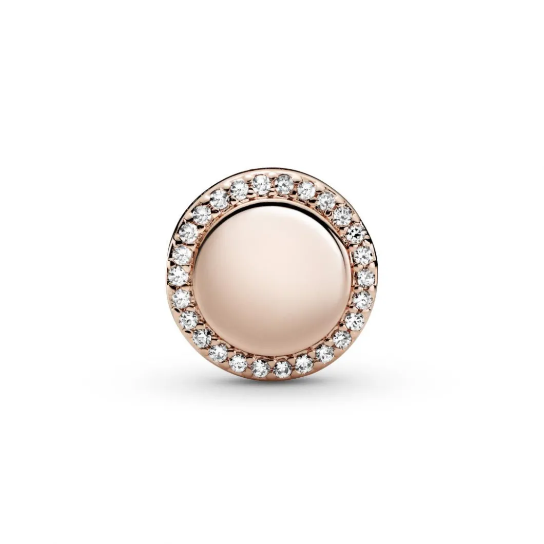 Pandora Charms<Charm 788747C01 - Rose à graver avec zircon cubique