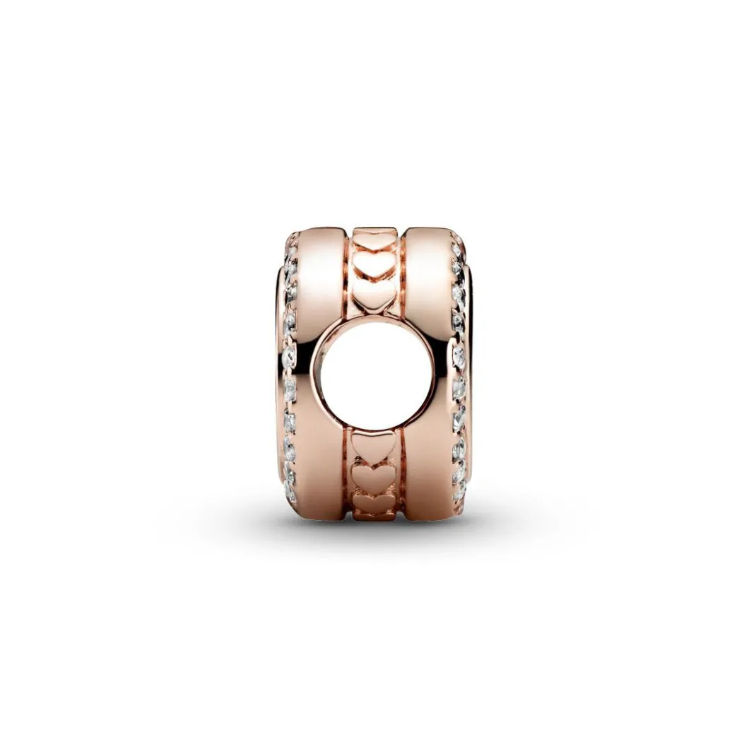 Pandora Charms<Charm 788747C01 - Rose à graver avec zircon cubique