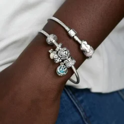 Pandora Charms<Charm 791817CZ - Charm Clip Élégance Brillante Femme