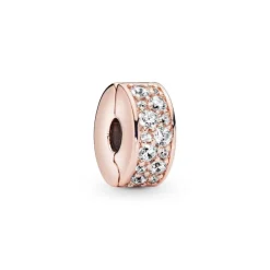 Pandora Charms<Charm 781817CZ - Charm Clip Élégance Brillante