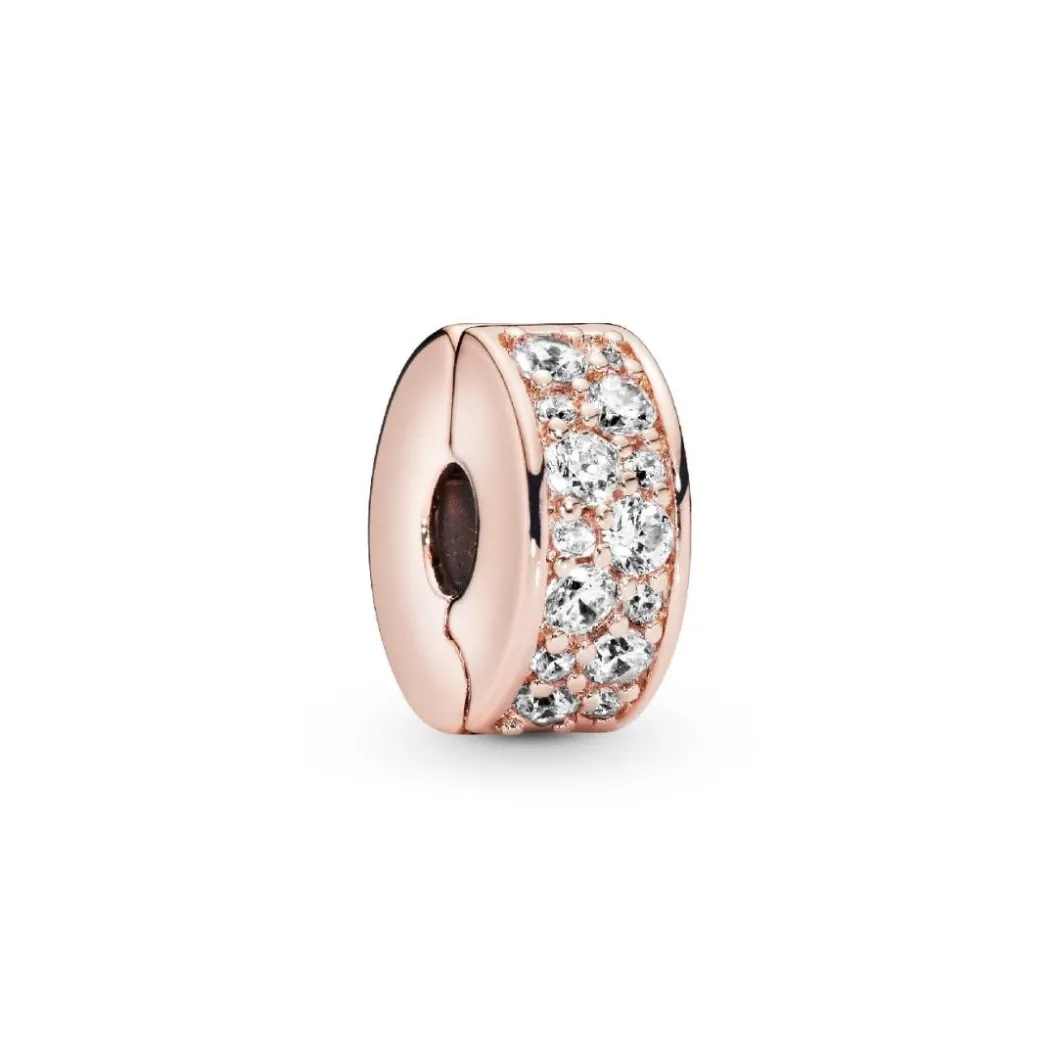 Pandora Charms<Charm 781817CZ - Charm Clip Élégance Brillante