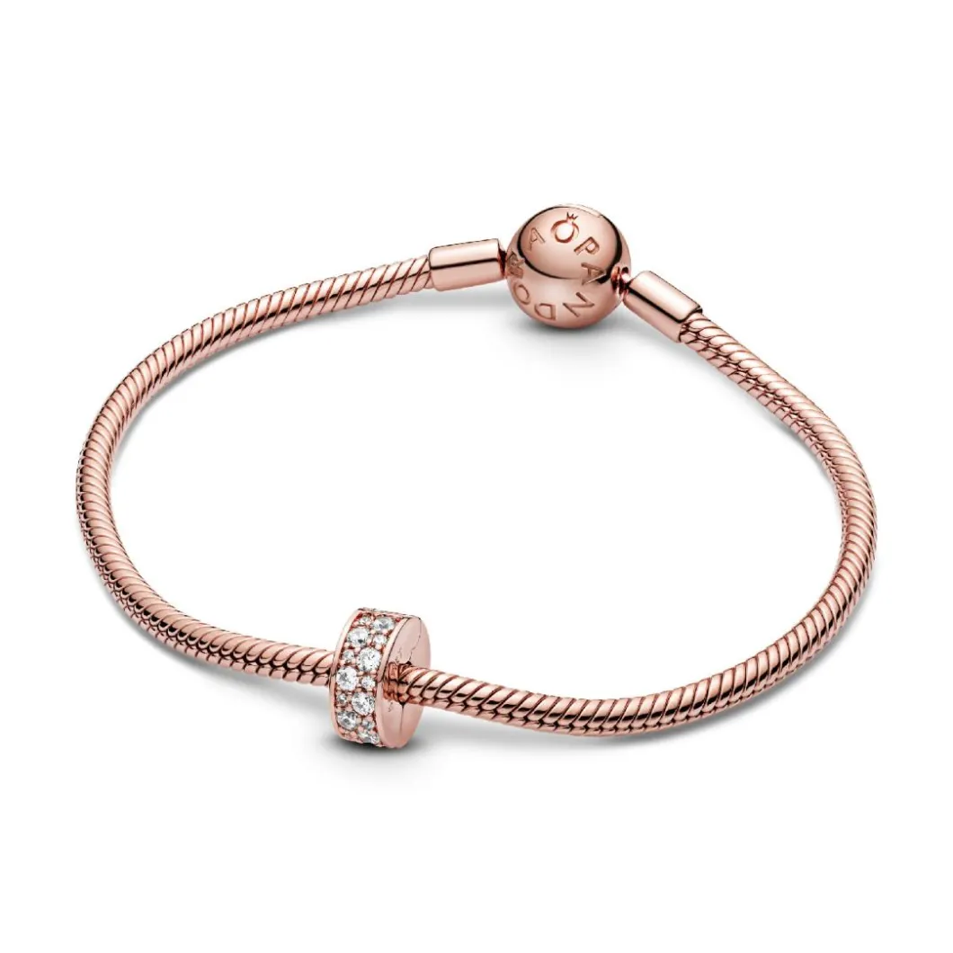 Pandora Charms<Charm 781817CZ - Charm Clip Élégance Brillante