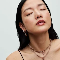 Pandora Charms<Charm moments Cadenas & clé - Rose gold