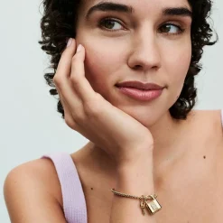 Pandora Charms<Charm moments Cadenas & Clé - Doré