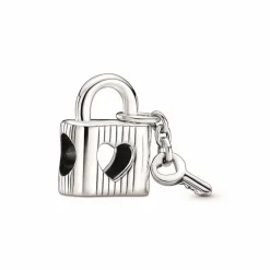 Pandora Charms<Charm Moments Cadenas & Clé Cœur - Argent