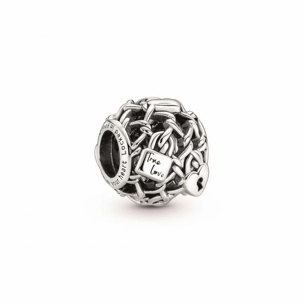 Pandora Charms<Charm moments Cadenas Maillon Chaîne Ajouré - Argent