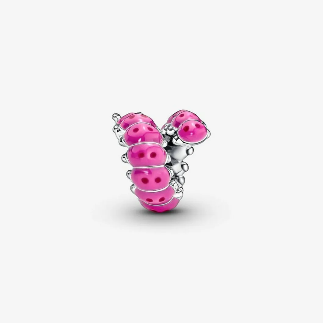 Pandora Charms<Charm Moments Chenille Rose enroulée - Argent 925/1000ᵉ