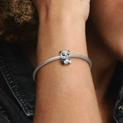 Pandora Charms<Charm Moments panda noir