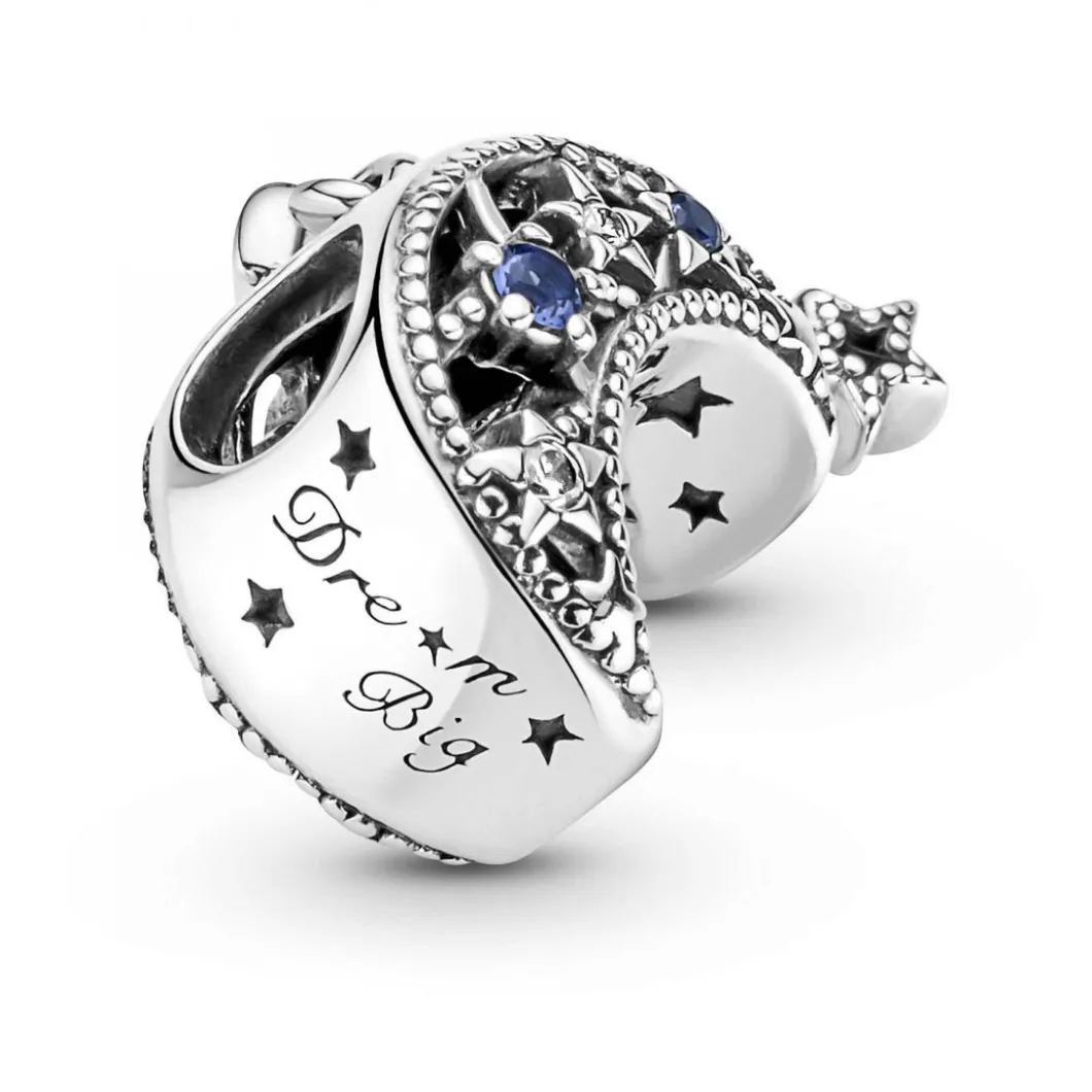 Pandora Charms<Charm Moments Étoile & Croissant de Lune - Argent