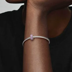 Pandora Charms<Charm 791817PCZ - Charm Clip Élégance Brillante Rose Femme