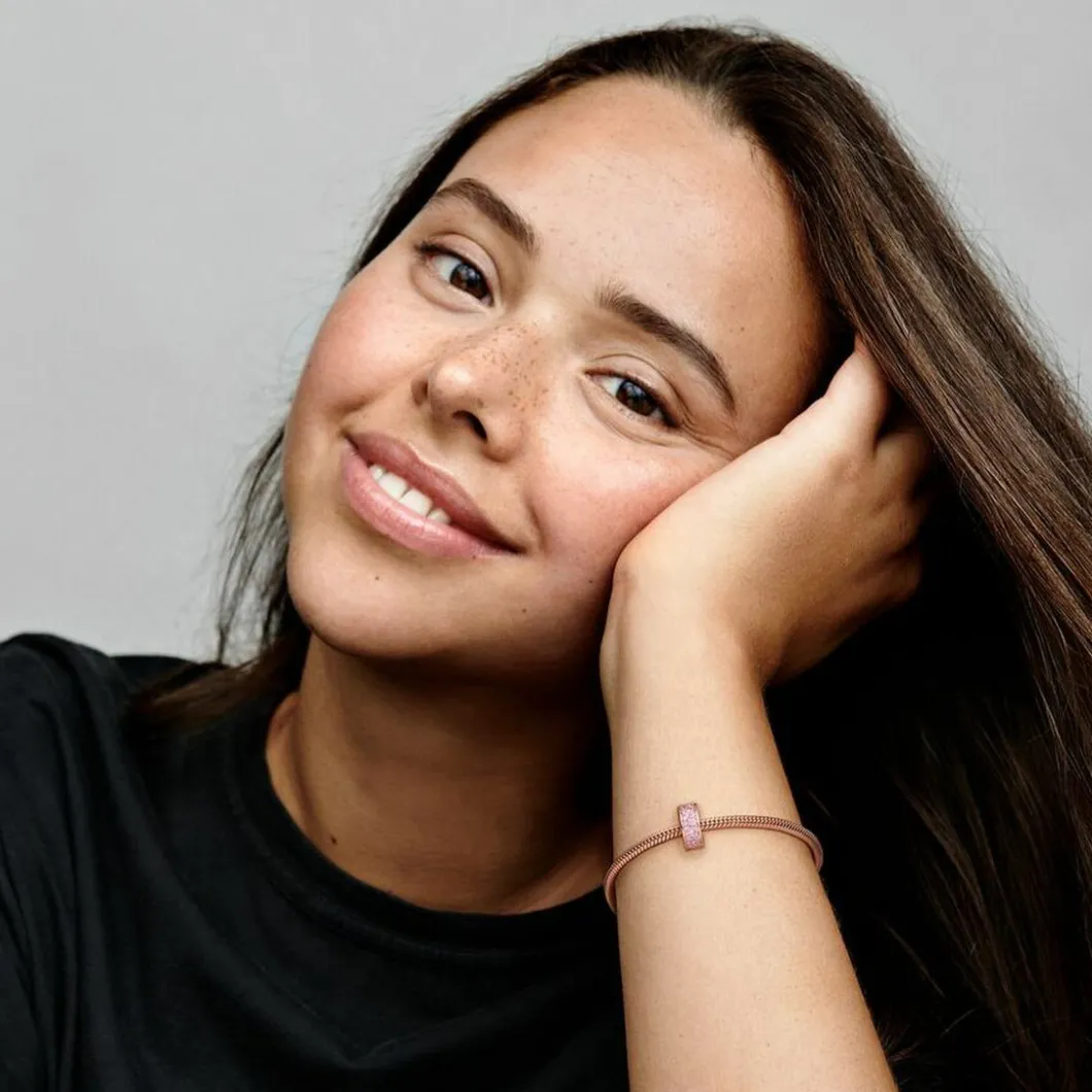 Pandora Charms<Charm 781817PCZ - Charm Clip Élégance Brillante Rose Femme