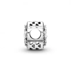 Pandora Charms<Charm Pavé Flocon de Neige Scintillant Timeless - Argent