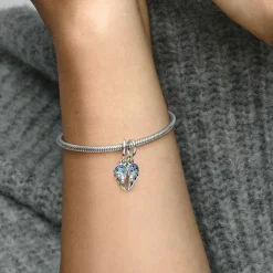 Pandora Charms<Charm Pendant Ailes d’Ange Séparables Scintillant - Moments