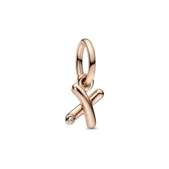 Pandora Charms<Charm Pendant Alphabet Lettre x Manuscrite