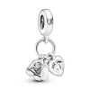 Pandora Charms<Charm Pendant Biberon et Chaussures Bébé Moments