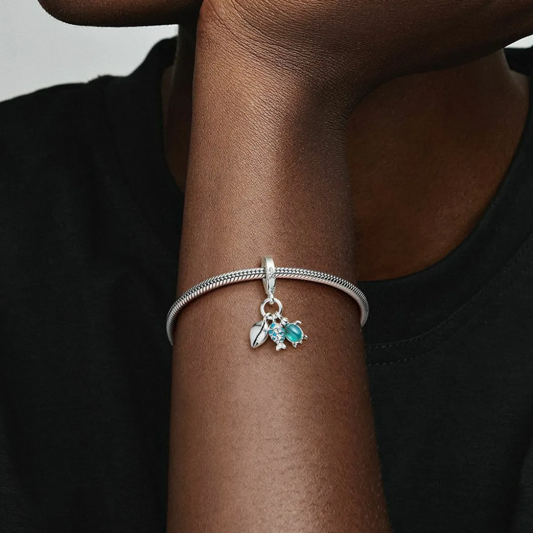 Pandora Charms<Charm Pendant Caméléon Versicolore -