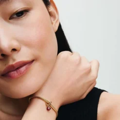 Pandora Charms<Charm Pendant Cercle de l'Éternité Rouge Facetté