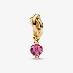 Pandora Charms<Charm Pendant Cercle de l'Éternité Rose Facetté