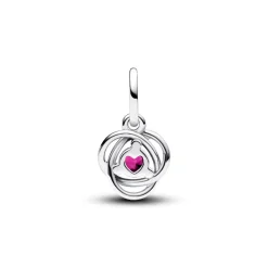 Pandora Charms<Charm Pendant Cercles de l’Éternité Rose