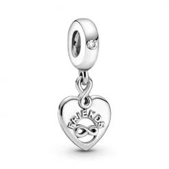 Pandora Charms<Charm Pendant Cœur Amis Pour Toujours Bijoux - Argent