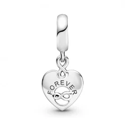 Pandora Charms<Charm Pendant Cœur Amis Pour Toujours Bijoux - Argent