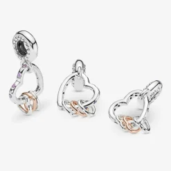 Pandora Charms<Charm Pendant Cœur Rempli de Cœurs Moments
